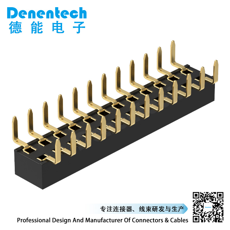 Denentech promotional 2.54MM female header H3.5MM dual row straight button entry female header connector